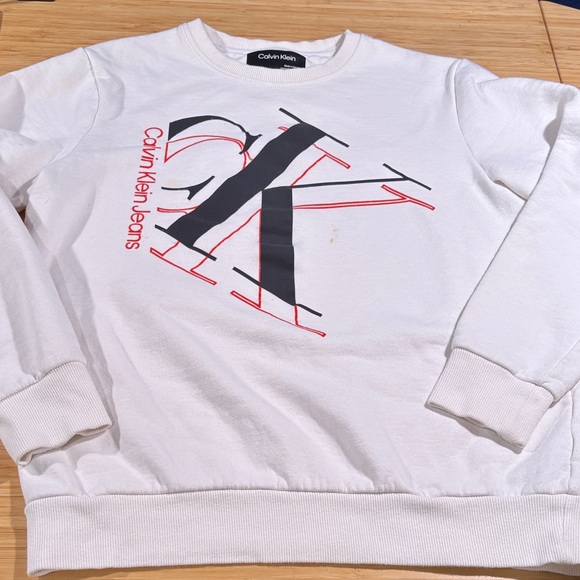 Calvin Klein Other - Calvin Klein White and Red Crewneck Sweater